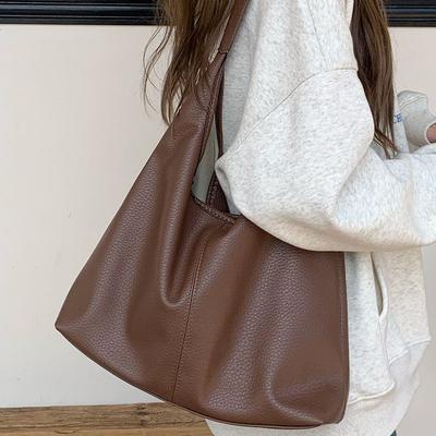 Okseltas voor Dames in Herfst en Winter Nieuwe Koreaanse Stijl Draagtas voor Studenten in de Klas Grote Capaciteit Schoudertas Pendeltas
