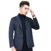 Autumn and Winter Simple Double-sided Woolen Suit Men's Slim Plaid Handmade Small Suit Cashmere-free Suit Jacket for Men