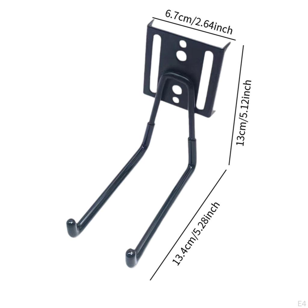 2 Heavy Duty Garage Hooks, Wall Storage Hangers, Utility Hooks for Bicycles, Extension Cords,