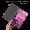 Snap Lid Eyelash Extension Storage Box 6-Compartment Storage Container  Glue Tweezers Tool
