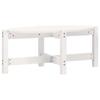 VidaXL Table basse Blanc 87x48x35 cm Bois massif de pin 822323