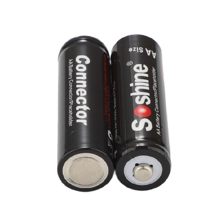 LR6 AA Dummy Battery Placeholder Replacement Fake Battery Housing Shell Conductor for DIY Projects Not Real Battery