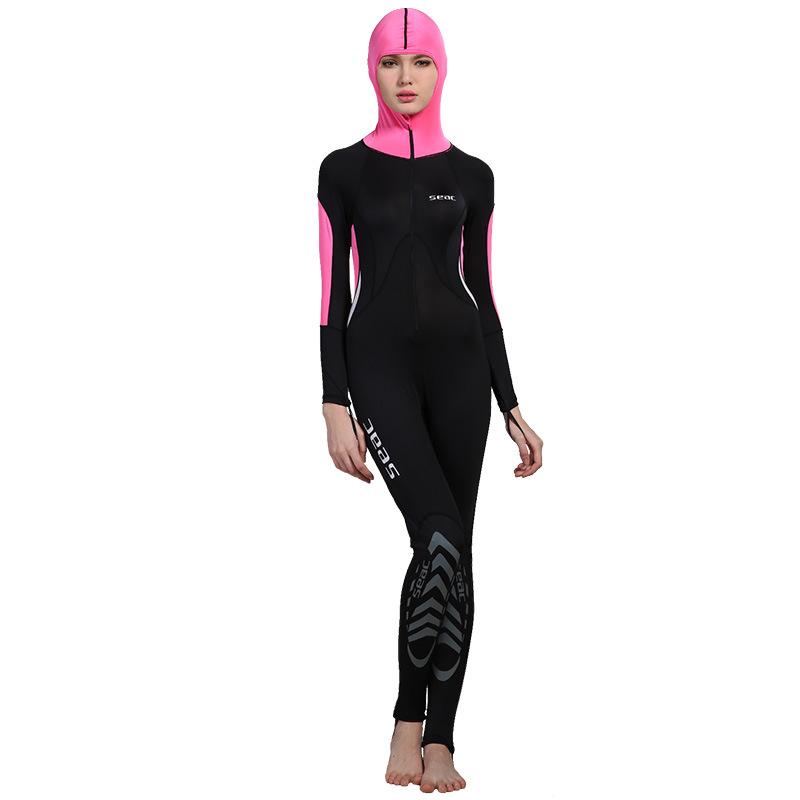 Diving Suit Women`s One-piece Sunscreen Quick-drying