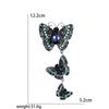 Creative Three Butterflies Retro Brooch, Alloy Diamond Temperament Fashion Accessory Pin