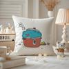 Anime BBugcat CCapoo Cushion Cover Antidustmite Pillowcase Invisible zipper silky short plush Sofa cushion cover