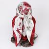 New Rose Silk Scarf 90cm Large Square Scarf Ladies Shawl Fashion Turban