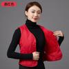 Women V Neck Sleeveless Fitted Padded Vest Winter Warm Elegant Casual