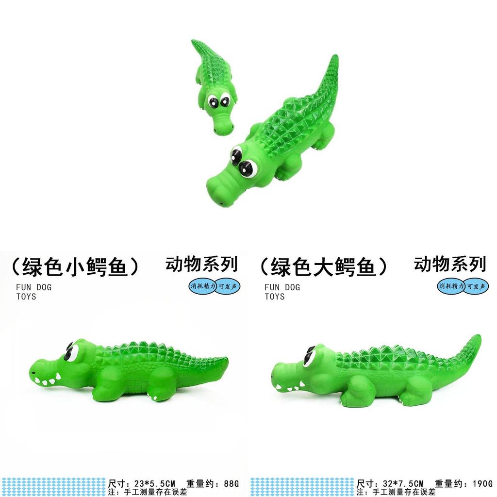 Latex Dog Sound Toy With Chew Resistant Crocodile Design For Active Pets