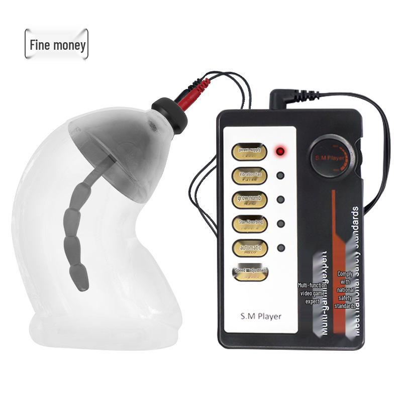 SM Electric Shock Horse Eye Chastity Sleeve: Male Training and Restraint Climax Device