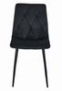 LIBRA Chair - Black Velvet / Black Legs X 2