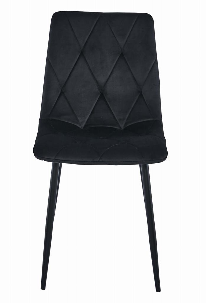LIBRA Chair - Black Velvet / Black Legs X 2