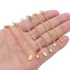 Color-Protective 14K Gold-Plated Tail Chain Extension for DIY Jewelry