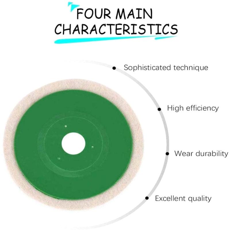 10 Pieces 4 Inch Wool Sanding Discs Wet Dry Sanding Discs Flap Disc for Die Grinder Surface Prep Strip Grind Polishing