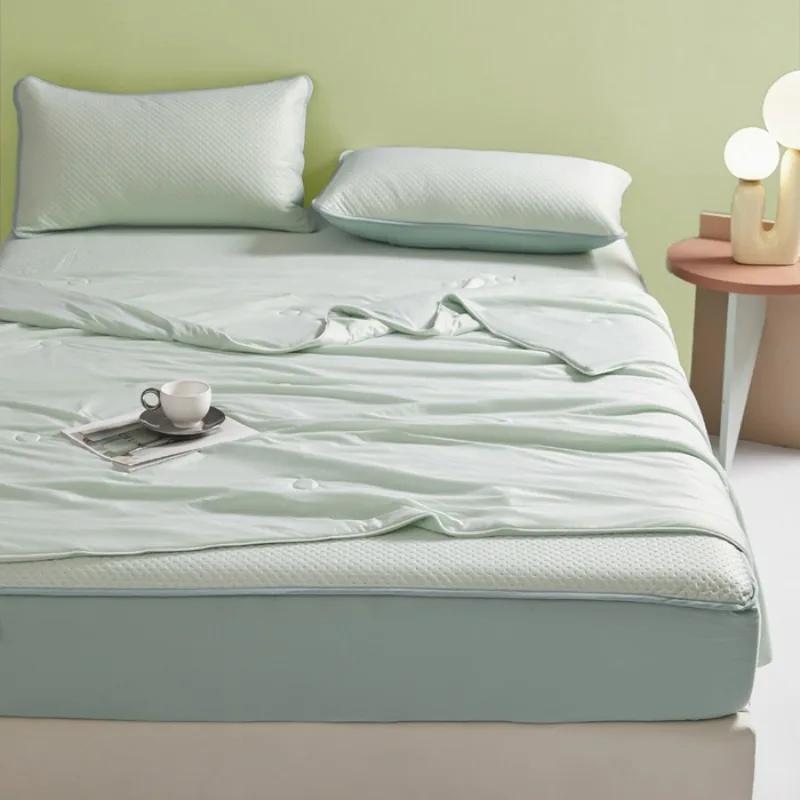 New Summer Quilt Single Piece Soft And Comfortable Air Conditioner For Student Dormitory Machine Washable Thin Quilt