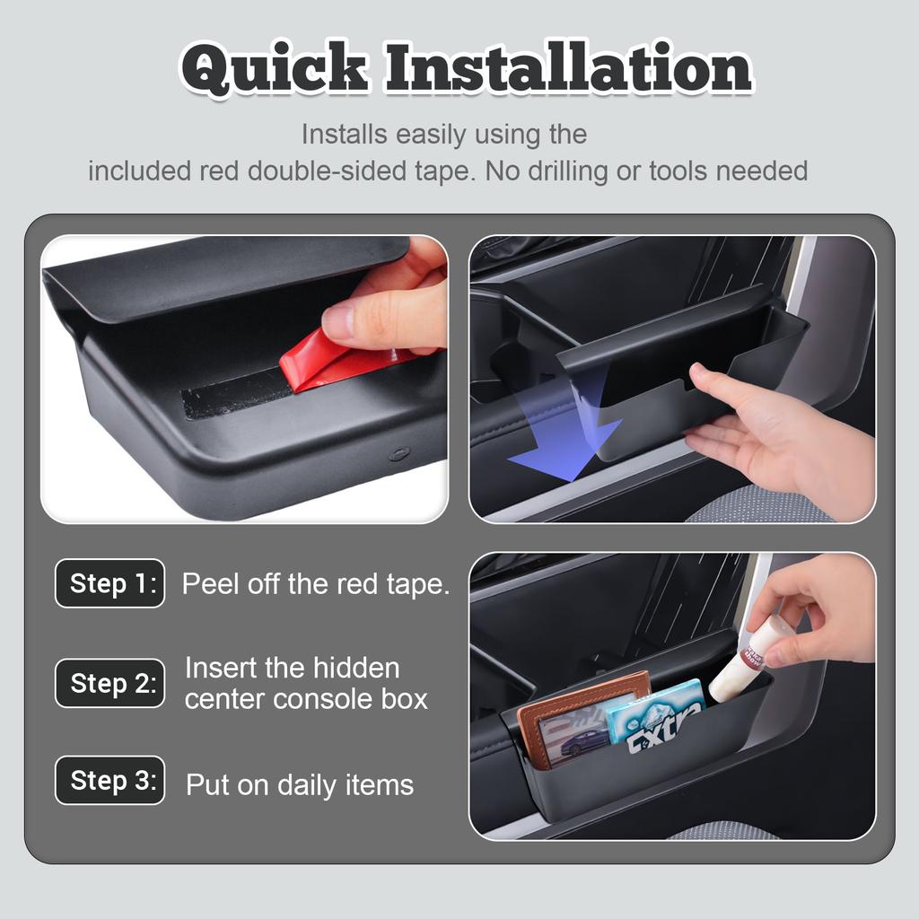 Center Console Gear Shift Organizer for 2025 2025 2025 2025 Toyota Tundra Hanging Storage Box Tray Interior Holder Accessories