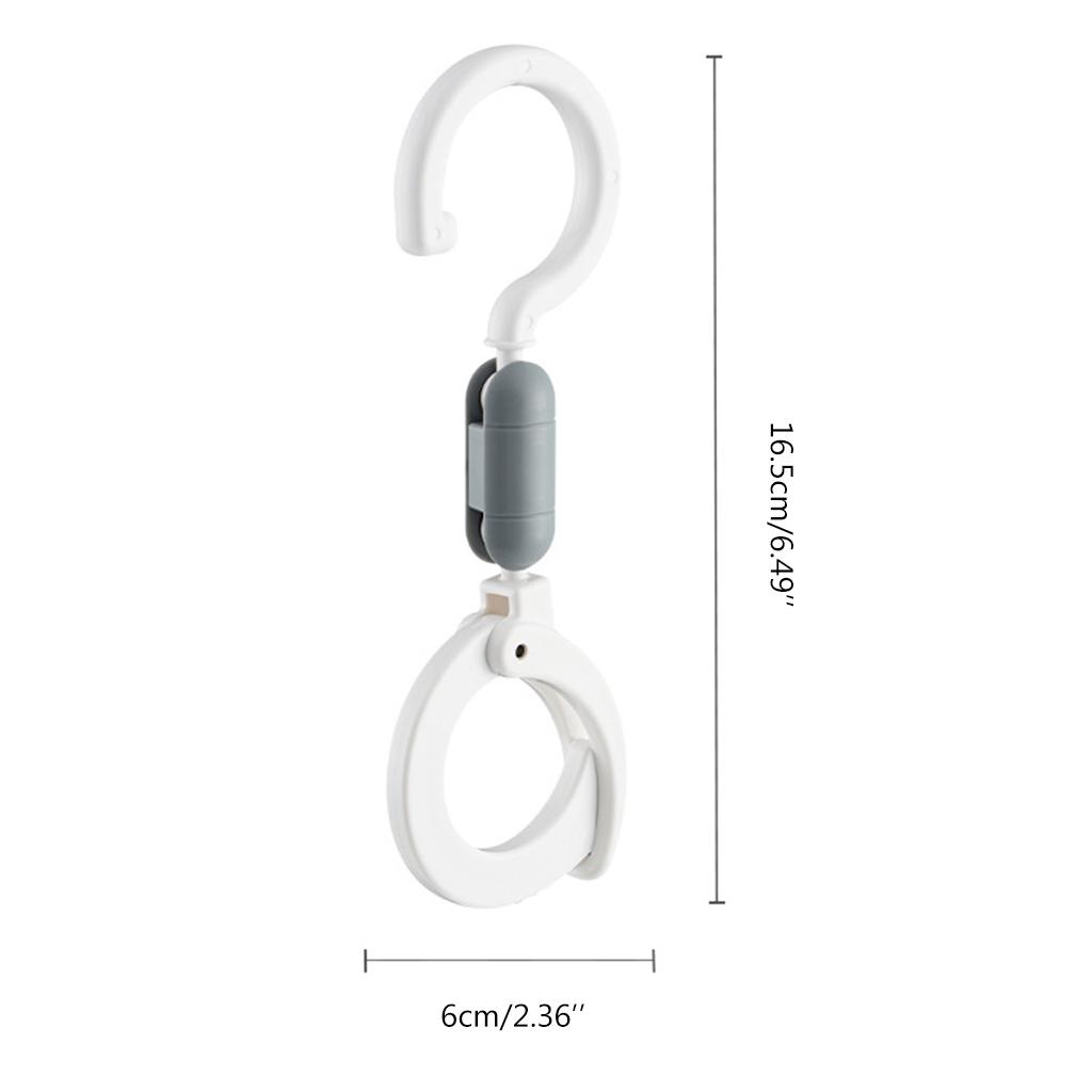 1/2 Stück Mommy Bag Haken Baby Kinderwagen Haken Clips 360 Grad Drehbar Haken Praktisches Kinderwagen Zubehör für Mama