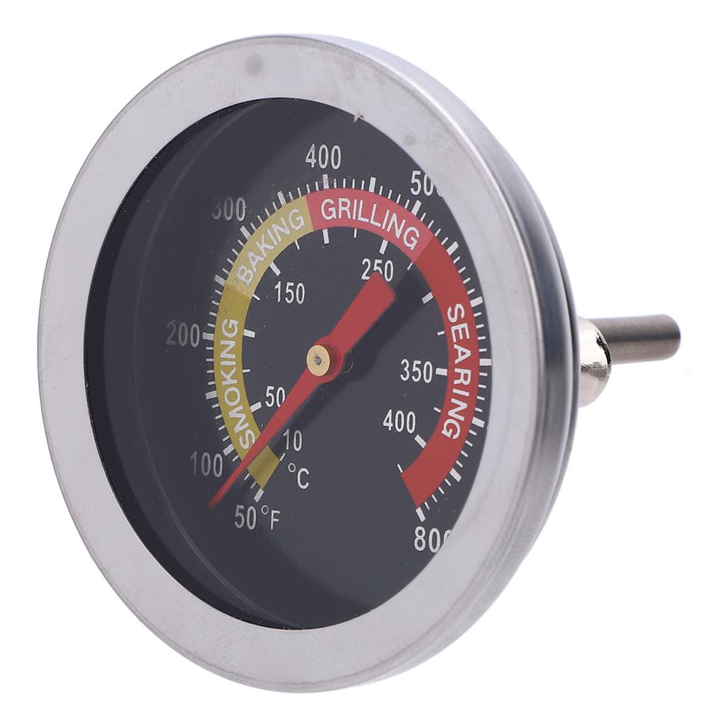 52mm Grilltemperaturmätare 50-800 Fahrenheit Mätområde Rostfritt stål BBQ Analog Temperaturmätare