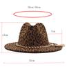 Autumn and winter British style men and women double-sided color matching printed woolen jazz hat new fashion flat-brimmed hat big eaves hat