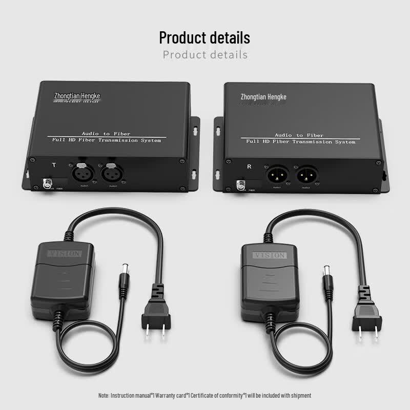 ZHONG TIAN HITECH ZT-2XA-T/RF Broadcast Audio Fiber Optic Transmitter