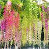 Artificial Wisteria Flowers Vine Silk Flower Wedding Garden Party Hanging Decor Live City Fashion Home Decor