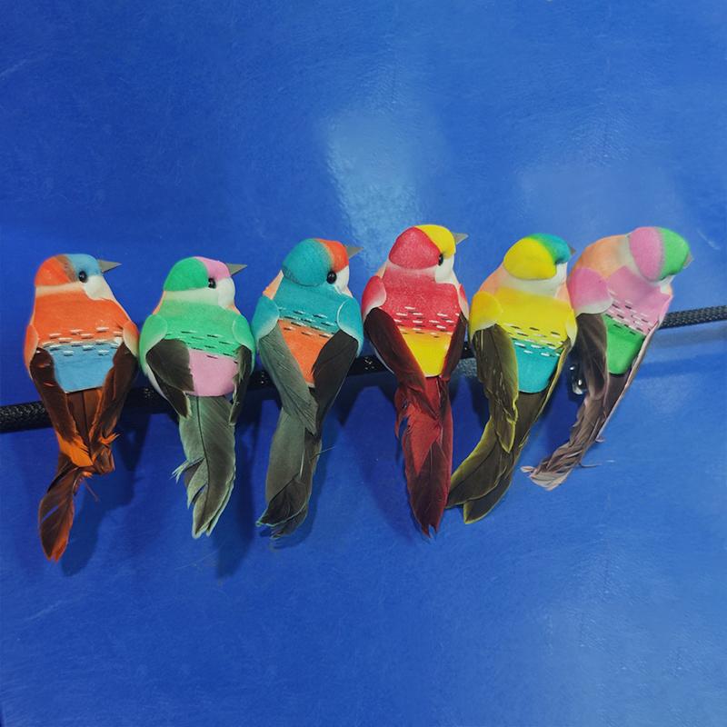 1Pcs Cute Artificial Birds Fake Foam Animal Simulation Feather Birds Models Tit Diy Craft Home Garden Ornament Decoration