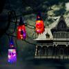Halloween Ghost Light String Decoration Outdoor/Indoor LED Glowing Witch Hat Halloween Party Yard Tree Garden Decoration Halloween Witch Hat