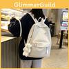 Shoulder Backpack Solidcolor Bag High School Students Junior High Gift Unisex