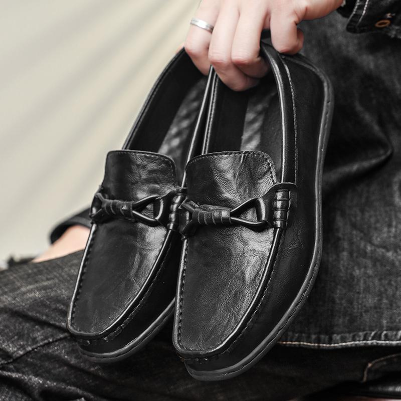 

Качество Премиум Ручной Работы Кожаная Обувь Брендовая На Плоской Подошве Деловая Офисная Мужская Кожаная Обувь Комфортная Легкая Обувь для Вождения 45 чёрный