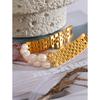 Yhpup Luxury Natural Pearls Cuban Chain 316L Stainless Steel Bracelet Bangle High Quality Women Gold Color Premium Jewelry Gift