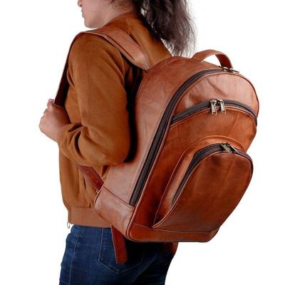 Leather Camera Backpack, Camera Backpack, Vintage Shoulder Camera Backpack For DSLR/Mirrorless Camera, Real Leather Camera Bag