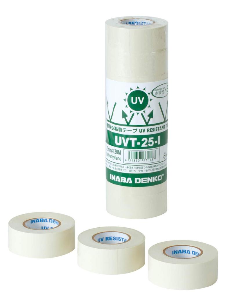 Inaba Denko High Weather Resistant Adhesive 25mm Wide x Tape, 20m, UVT-25-I