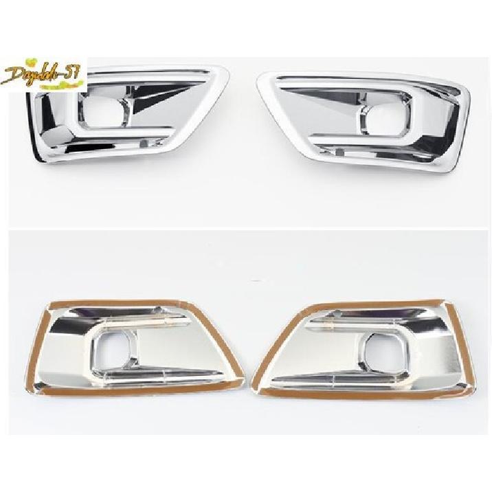 For Toyota Land Cruiser LC300  Chrome ABS Front Bumper Fog Light Frame Cover