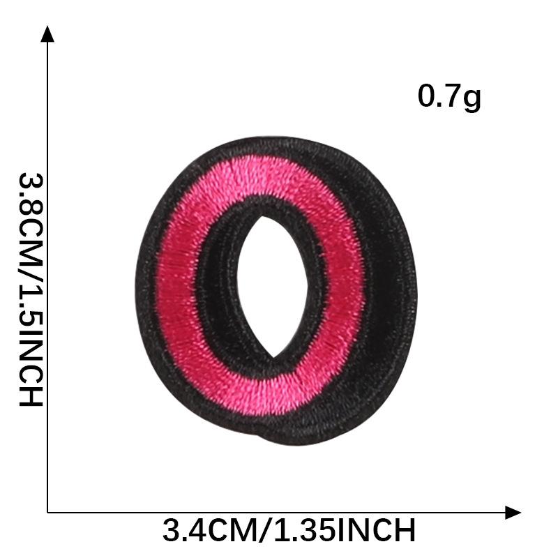 Duoku Computer Embroidery English Alphabet Cloth Label Name Label Ball Suit Mark Patch Clothing Accessories Embroidery Cloth Sticker