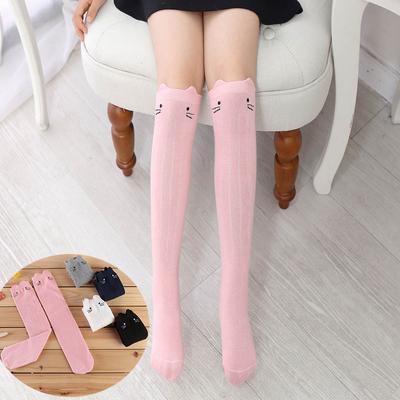 Κοριτσίστικες κάλτσες Παιδικές μακριές κάλτσες Παιδικές βαμβακερές κάλτσες Κάλτσες με σχέδιο γάτας Κάλτσες για μωρά ψηλές κάλτσες