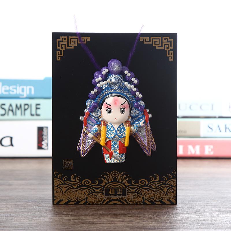 China Traditional Peking Opera Facial Makeup Ornaments Business Gift Souvenirs Home Decor Crafts Wedding Birthday New Year Gift
