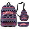 Christmas Backpack Backwoods Cigar Star Backpack Peripheral Set Backpack Satchel Pencil Case Set