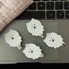 2pcs Cute White Bear Hair Clips Acrylic Cartoon Side Clips for Women Girls Sweet Hair Accessories for Fall Winter Daily Use