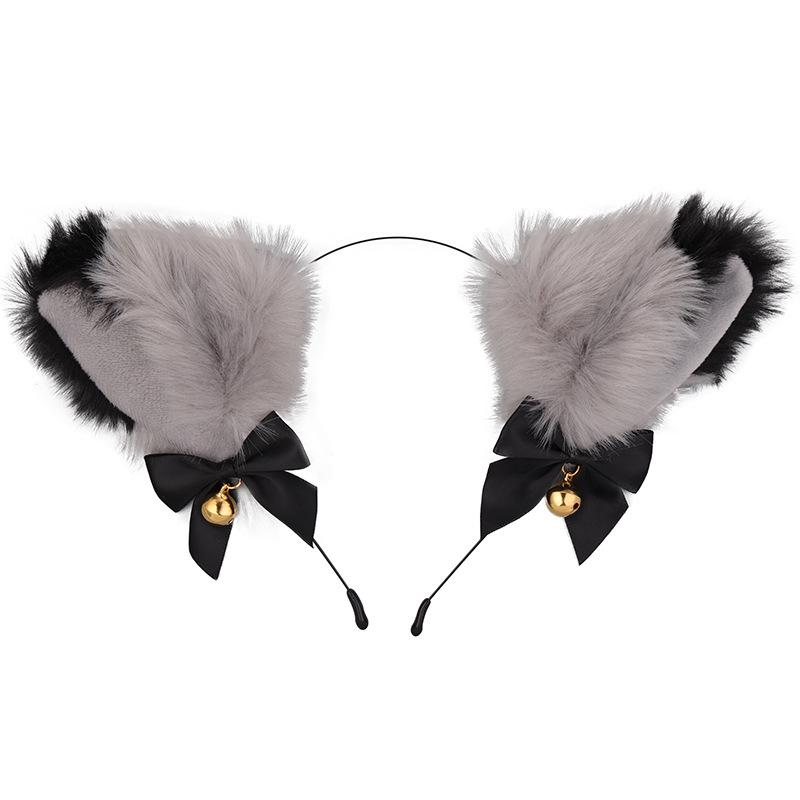 Cat Ears Bell Headband - Cosplay Catwoman Hair Accessory for Christmas & Halloween