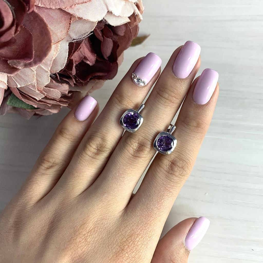 Silberohrringe mit Alexandrit 5,1 ct (1984048)