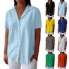 Fashion Womens Chiffon Solid T-Shirt Ladies Plain Short Sleeve Blouse Top