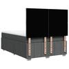VidaXL Boxspringbett mit Matratze Dunkelgrau 140x200 cm Stoff