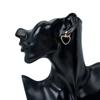 Non Pierced Gold Heart Clip On Earrings Without Piercing Simple Hollow Geometric Earring Earcuffs For Women Metal Jewelry