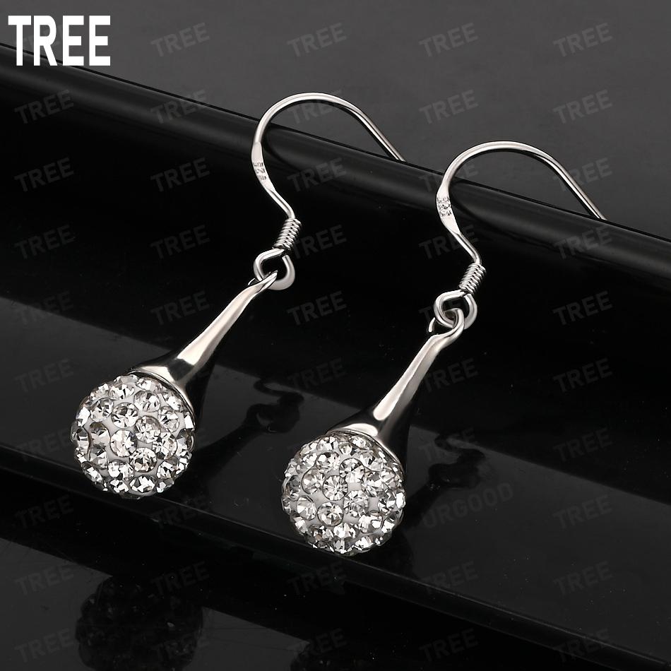 925 Sterling Silver Affordable Luxury Sphere Earrings Fully Set with AAA Zirconia – Stylish Evening Jewelry