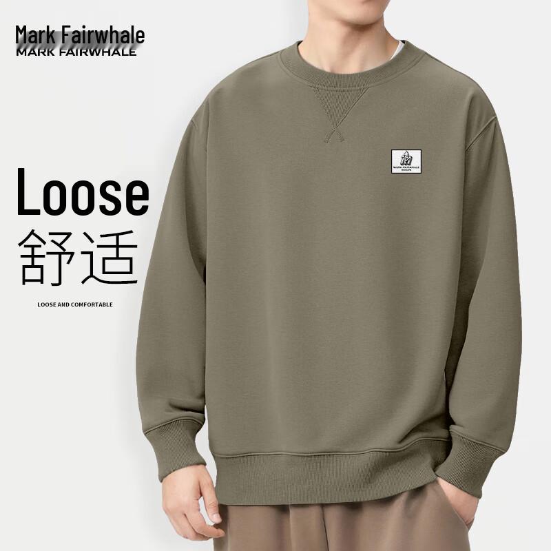 Mark Fairwhale Men's Fun Print Round Neck Sweatshirt