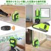 Huepar 904DG Green Laser Level, Full Line, 4x360, with Remote Control, Type-C Charging, Large Square Beam, and Cross Line Laser