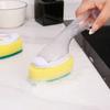 Sponge Soap Dispenses Dishwashing Scrub Dishwashing Sponge Replacement Head Kitchen Sink Washing Tool