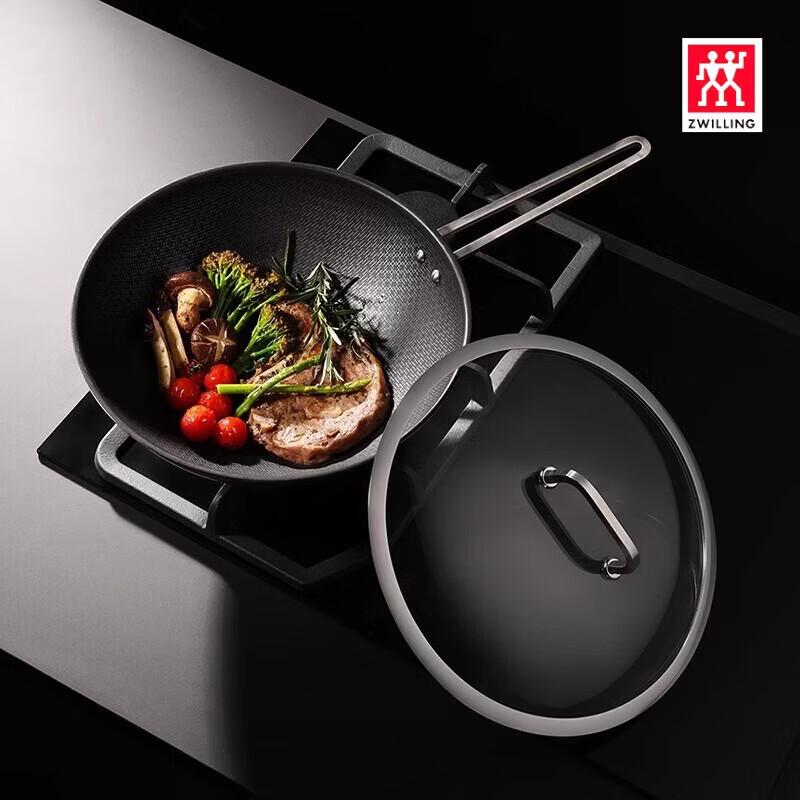 ZWILLING Moment 30cm Honeycomb Non-stick Stainless Steel Wok