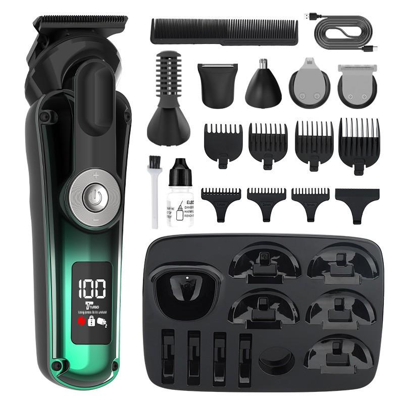 Waterproof electric shaver, household men's hair clipper, multi-functional electric nose hair trimmer set wholesale