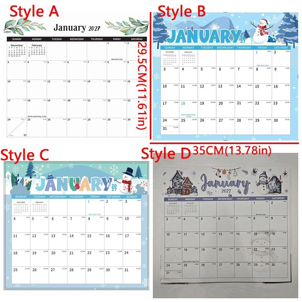 Tear Off Pages 2027 Magnetic Fridge Calendar 18 Monthly Magnetic Notepad Calendar School