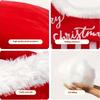 Christmas Sleigh Bed Removable Washable Plush Pet Warm Sofa with Non-Slip Base Christmas Cat Dog Nest for Winter Indoor Outdoor